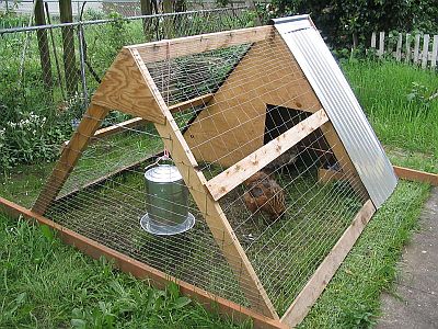 chicken ark or chicken tractor, by Steven Walling (Creative Commons ...