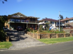 The house as seen from the street.