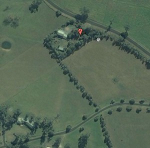 Aerial view of the new property.