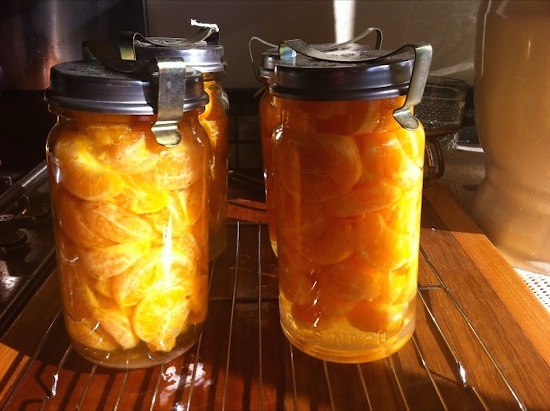 Bottled mandarins